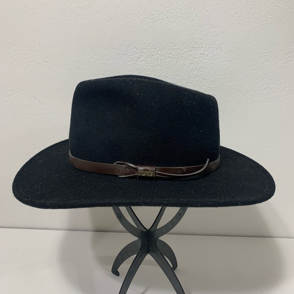 Dorfman Pacific Scala 100% Wool Hat Black Men’s Size Large